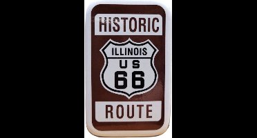 Historic Route 66 Illinois - Magneet 7 x 4,5cm