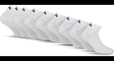 FILA - Basic Quartersokken / Enkelsokken | 9-Pack | Quarter Socks | Maat 43/46 - Wit