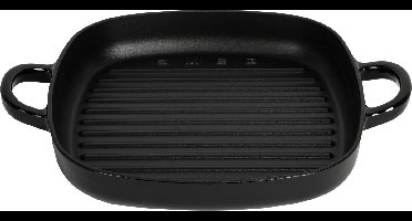 Smeg - Gietijzeren Grillpan - Zwart - 26 x 26 cm - Geschikt voor Inductie