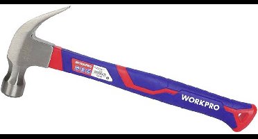 WorkPro WP241012 Klauwhamer Ergonomische handgreep, Hard 560 g 1 stuk(s)