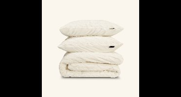 Zydante® Dekbedovertrekset Jacquard Teddy Whisper White - 135x200 cm - met 1 kussensloop