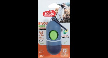 Poepzakhouder ZOLUX - Lichtgewicht Blauw - Inclusief 15 Biologisch Afbreekbare Zakjes