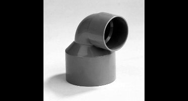 Dyka Verloopbocht 2x lijmmof 90° PVC keurmerk BRL52100 75 x 50mm