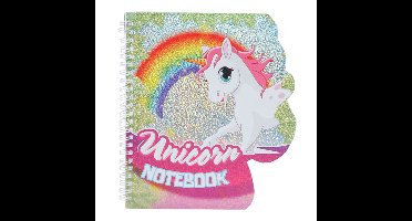 Eenhoorn Glitter Notitieboekje