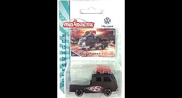 MAJORETTE VW T1 PICKUP FLAME BLACK VW ORGINALS PREMIUM 1:63 VINTAGE