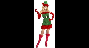 Kerstelf "Santa's Little Helper" Dame Kostuum - Maat S