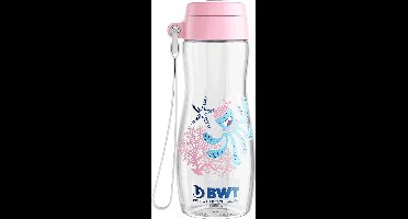 Drinkfles voor kinderen (Inktvis) 375 ml roze