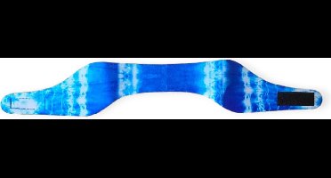 Horend Goed zwemhoofdband blauw wit Medium