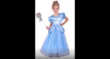 Prinsessen Jurk Meisjes - Royal Blauw - Maat 116/128
