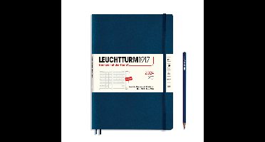 Bureau agenda leuchtturm 2024 maandplanner met notitieboek 16 maanden b5 navy