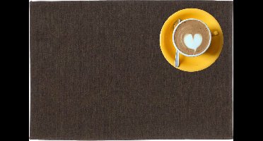 Outdoor buiten placemat Kiko - Bruin - 30 x 45 cm - 4 Stuks