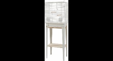 Zolux vogelkooi chic loft met meubel wit 124x44,5x28 cm
