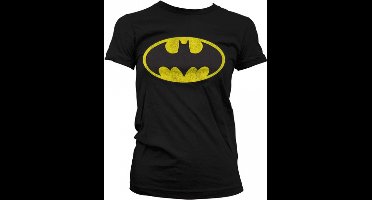 Batman dames verkleed T-shirt - zwart - korte mouwen - DC Comics XL
