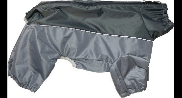 Hondenjas Waterproof Happy Pet - Grijs, XS, 30 cm - Reflecterende Strepen, Modderbescherming