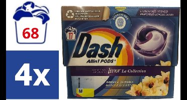 Dash All in 1 Pods - Amber & Orchidee - Waspods - 4 x 17 Wasbeurten Voordeelverpakking