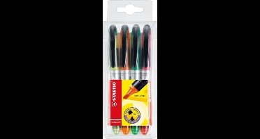 STABILO Tekstmarker Navigator 1 - 4 mm, assorti (pak 4 stuks)