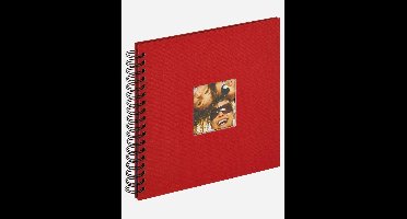 Walther SA-108-R Fun - Spiraal album - Formaat 26 x 25 cm - Rood