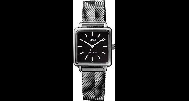 Q&Q vierkant dames horloge zwart QB51J412