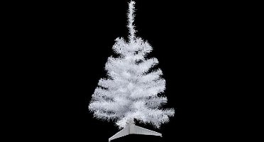 Kunst kerstboom - Wit - 70 cm - 65 takken