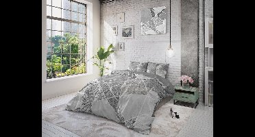 Dreamhouse Furtrix - Dekbedovertrekset - Tweepersoons - 200x200/220 + 2 kussenslopen 60x70 - Grijs