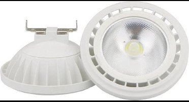 Groenovatie LED Spot AR111/G53 Fitting - 15W - Warm Wit - 24˚ - Incl. Driver - Ø 111 mm - Chroom