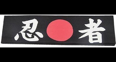 Tokyo Design Studio – Japanse Hoofdband Ninja – Zwart/Wit – Traditioneel Design