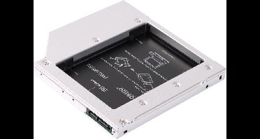 Orico Laptop optical bay caddy 12.7mm dik 2.5 Inch SSD/HDD - Zilver