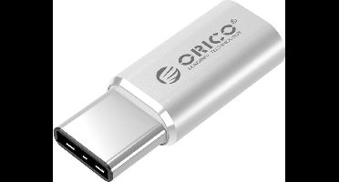 Orico - Type C Adapter USB-C 3.1 naar Micro USB 2.0 Converter Adapter - Aluminium Zilverkleurig