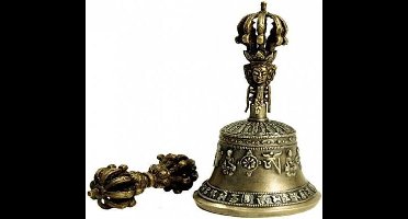 Bel & Dorje messing beste kwaliteit middelgroot - 18x9.5 cm
