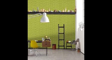 Mac Stopa Vliesbehang 3D blokje Groen 32708-5