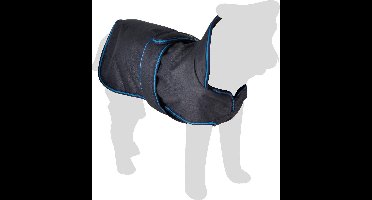 Flamingo Honden Winterjas Isha - Blauw/Zwart - 103 - 116 cm x 85 cm
