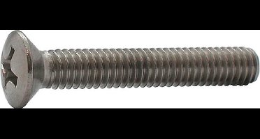 Elcee Metaalschroef lenskop phillips RVS A2 m8 x 40mm