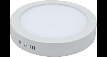 Groenovatie LED Paneel Plafondlamp 18W - Rond - 225x40 mm - Opbouw - Warm Wit