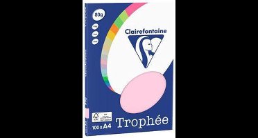 Clairefontaine Trophée - roze - kopieerpapier- A4 80 gram - 100 vellen