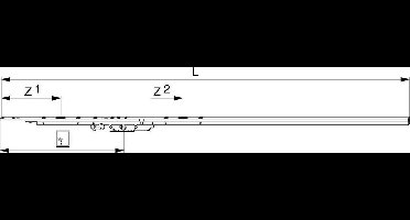 Maco Hefslot tbv hefschuifpui Doormaat 37,5 deurhoogte 2760 - 3360mm 215558