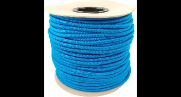 100 meter Elastisch Touw - Blauw - 8mm - elastiek op rol