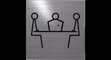 CC10010021 pictogram: 'Spreekruimte' vierkant 125x125