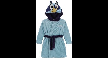 Bluey Badjas - Maat 104 - Polyester - Blauw - Kinderen