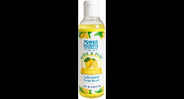 Glijmiddel op Waterbasis 200 ml – Citroen Smaak – Power Escorts Slide & Play – Geschikt voor Condooms