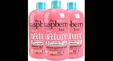 Treaclemoon Bad en Douchegel The Raspberry Kiss - 3x500 ml - Voordeelverpakking