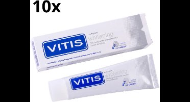 Vitis Whitening Tandpasta - 10 x 75 ml - Voordeelverpakking