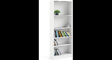 Giga Living Boekenkast Basic - Wit - 80x203cm