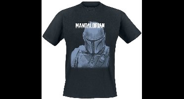 Star Wars The Mandalorian - Mando Portrait Heren T-shirt - zwart - M