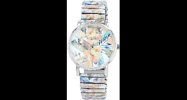 Raptor Herenhorloge siliconen JW20204 met echte leren band, 5ATM, basic, modern, zakelijk