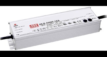 MEAN WELL HLG-240H-48A LED-driver, LED-transformator Constante spanning, Constante stroomsterkte 240 W 5 A 48 V/DC PFC-