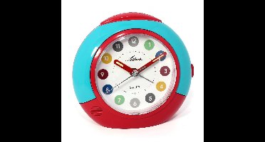 Kinderwekker kwarts Atlanta 1526/15 rood-blauw