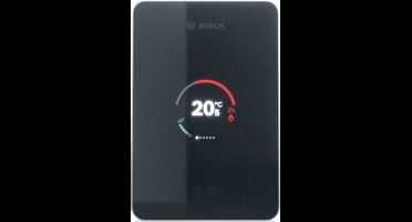 Bosch EasyControl slimme thermostaat zwart + 2 Bosch Slimme Radiatorknop