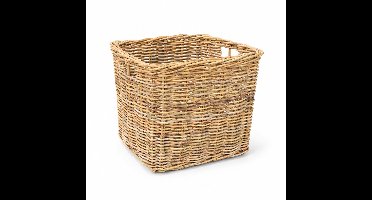 Vierkante rotan mand - Naturel - 30x30xH30 cm - Open mand - kastmand