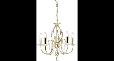 Elstead Lighting LED Kroonluchter | 5X E14 Max 60W | Dimbaar | Polished Brass