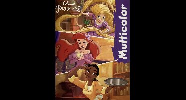 Disney Princess Kleurboek - Rapunzel, Ariel & Tiana - 32 Pagina's - Inclusief 17 Kleurplaten & 17 Voorbeelden - Voor Kinderen - Creatief - Knutselen - Uitermate Geschikt voor Kleurpotloden & Wasco